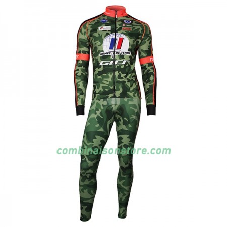 Combinaison Cycliste M/L + Collant à Bretelles 2017 Armee De Terre N001